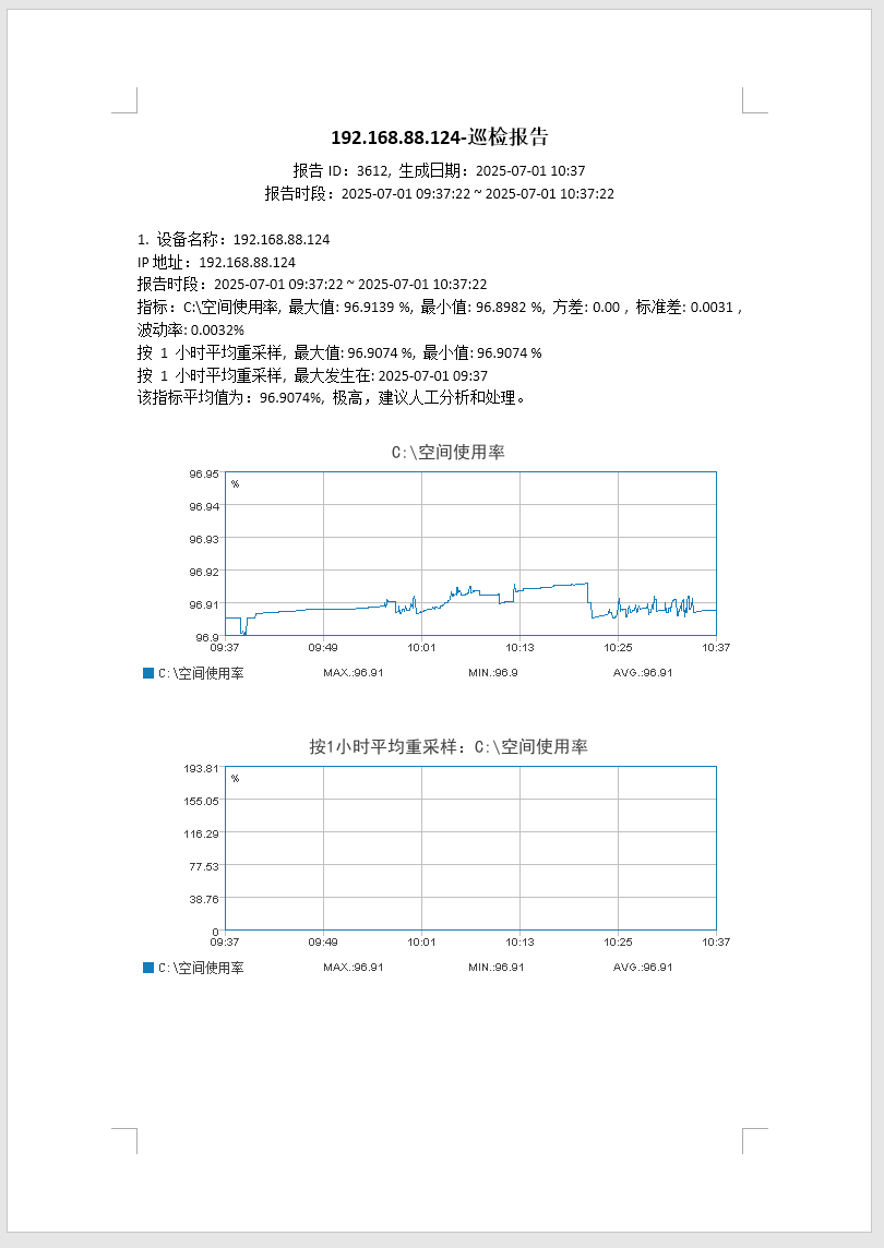 巡检报告WORD版